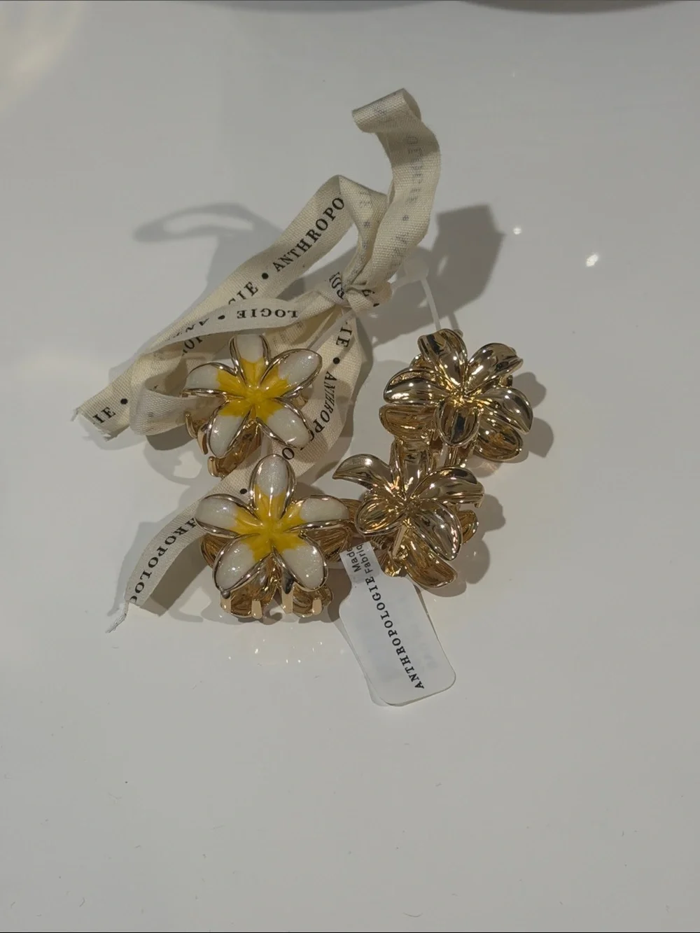 Anthropologie Mini Fleur Claw Clips, Set of 4